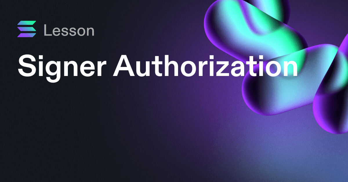 Signer Authorization